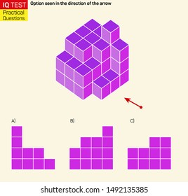 Visual intelligence questions - Find top view of towers