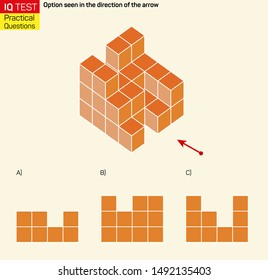 Visual intelligence questions - Find top view of towers