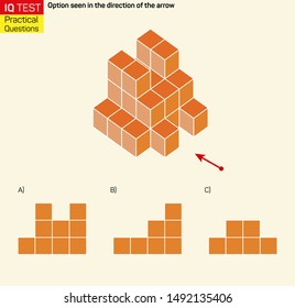Visual intelligence questions - Find top view of towers