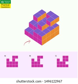 Visual intelligence questions - Find top view of towers