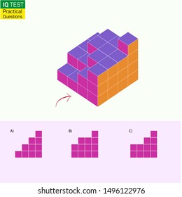 Visual intelligence questions - Find top view of towers