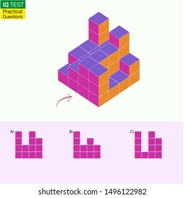 Visual intelligence questions - Find top view of towers