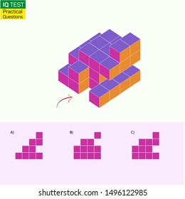 Visual intelligence questions - Find top view of towers