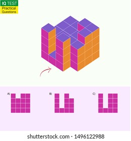 Visual intelligence questions - Find top view of towers