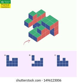 Visual intelligence questions - Find top view of towers