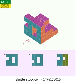 Visual intelligence questions - Find top view of towers