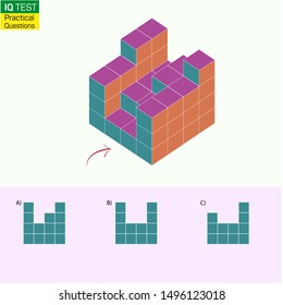Visual intelligence questions - Find top view of towers