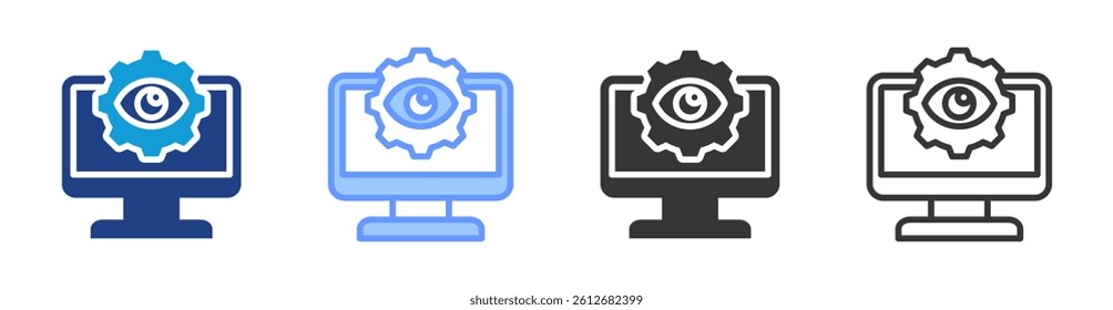 Visual Management icon set multiple style collection