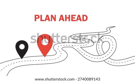 Visual metaphor illustrating the importance of planning and foresight in travel or projects