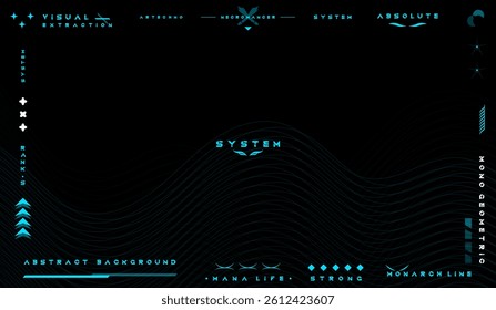 Visual neon geometrical minimal background, suitable for Wallpaper, Background, Brochure, Website, etc
