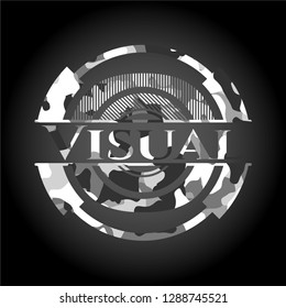 Visual on grey camo pattern