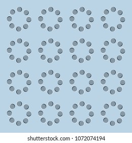 Visual paradox optical illusion. Hypnotic delusion of spin and motion vector abstract background.