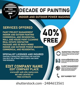 visual Professional Painting Company Flayer Poster Design Ideas Template