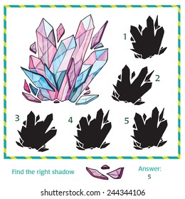 Visual puzzle - Find the right shade to the picture
