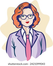 a visual representation celebrating the strength, professionalism, and confidence of a successful woman in her career