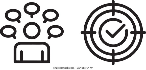 Visual Representation of Communication Overload and Successfully Achieving Goals, Targeting Objectives with Precise Information and Focused Clarity