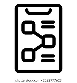 Visual representation of data analysis, featuring connected nodes on a clipboard, symbolizing the process of uncovering insights and relationships within data