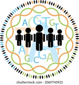 Visual representation of genetic studies in human populations