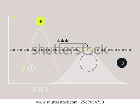 A visual representation illustrates the concept of flattening the curve with data points, abstract curves, and symbolic icons