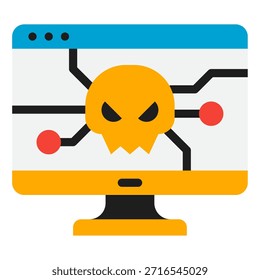 Visual representation of malware threats in cybersecurity.