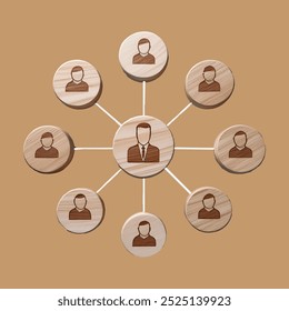 Uma representação visual da estrutura organizacional e da conectividade