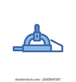Visual representation of a rebar bender icon focusing on structural reinforcement.