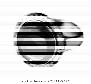 Visual representation of a ring, modified into grayscale stripes.