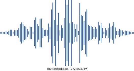 Representación visual del procesamiento de señales de forma de onda de sonido y la tecnología de audio