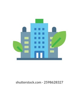 Visual representation of sustainable building focusing on eco-friendly design.