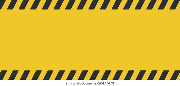 A visual representation of a vibrant yellow background framed by bold black and yellow caution stripes