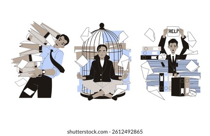 Visual Representation of WorkLife Balance in Contemporary Professional Environments