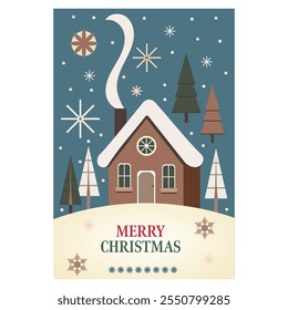 The visual style of the image is a festive Christmas design in pastel colors.