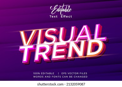 VISUAL TREND EDITABLE TEXT EFFECT