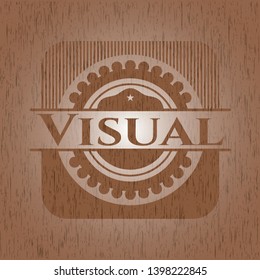 Visual wood signboards. Vector Illustration.