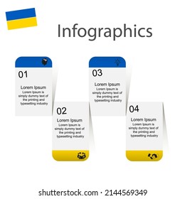 Visualization of business data, infographics. Scheme of the process of elements for additional graphics, diagrams for several steps, numbers, options, parts. Business vector for presentation.