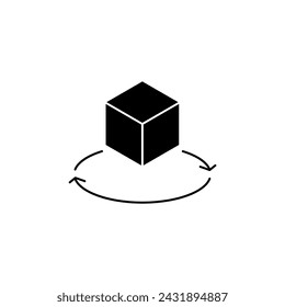 visualization concept line icon. Simple element illustration. visualization concept outline symbol design.