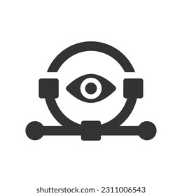 Visualization eye icon, Vector Graphics