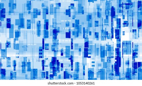 Visualization of Futuristic Communication Stream. Innovation Engineering Texture. Data Analytic Technology Pattern. Screen, Cover Design Background.