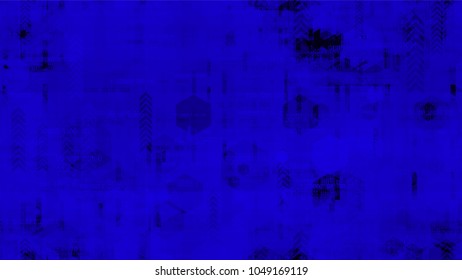Visualization of Futuristic Communication Stream. Telecommunication High Tech Texture. Scientific Futuristic Grunge Pattern. Packaging, Ad Design Background.