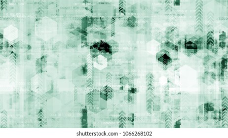 Visualization of Futuristic Communication Stream. Telecommunication High Tech Texture. Scientific Futuristic Grunge Pattern. Packaging, Ad Design Background.
