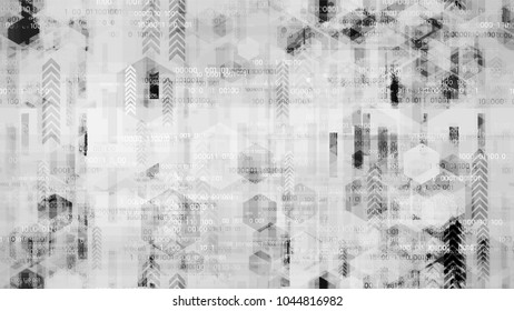 Visualization of Futuristic Communication Stream. Virtual Info Transfer Texture. Data Analytic Technology Pattern. Packaging, Ad Design Background.