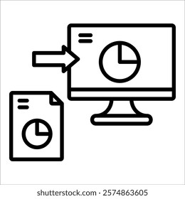 Visualization Icon Element For Design