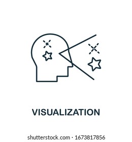 Icono de visualización de la colección de habilidades de vida. Icono de visualización de línea simple para plantillas, diseño web e infografías