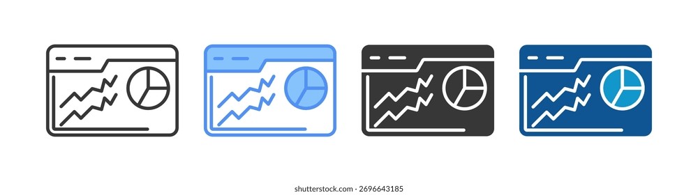 Ícone de Visualização Definir Coleção de Vários Estilos