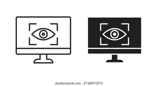 Ícone Visualização. Símbolo, ilustração de logotipo. conjunto de ícones gráficos