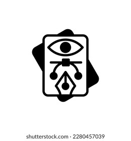 Visualization icon in vector. Illustration