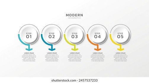 visualization infographic business template modern