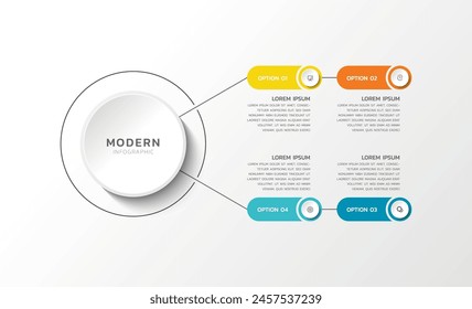 visualization infographic business template modern