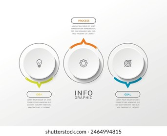 visualización infografía Plantilla de negocios moderna