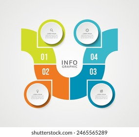 visualización infografía Plantilla de negocios moderna